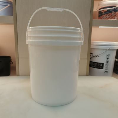 qualità  Seal Lid 20 Litre Round Plastic Bucket Screen Printing fabbrica