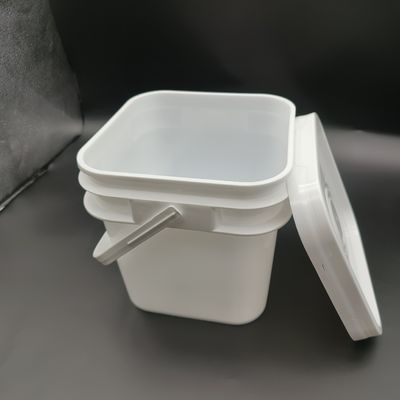 100% PP 2L 3L 5L 10L Quadrato in plastica a forma di secchio anti caduta