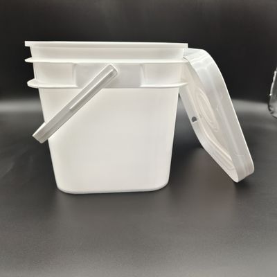 100% PP 2L 3L 5L 10L Quadrato in plastica a forma di secchio anti caduta