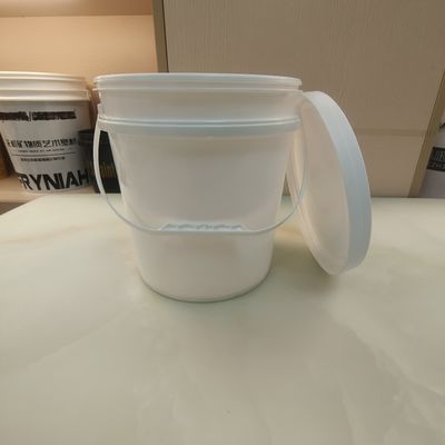 Bianco Nero 10L Barattolo di plastica rotondo Materiale PP Con Capo di Sigillo