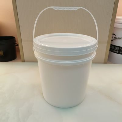 Bianco Nero 10L Barattolo di plastica rotondo Materiale PP Con Capo di Sigillo