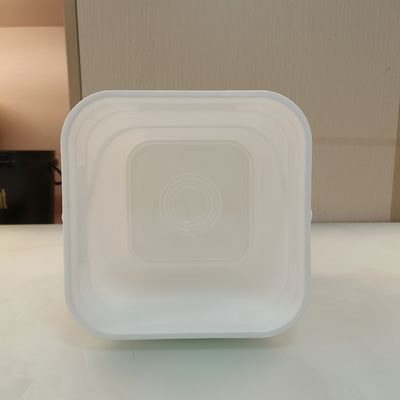 Polipropilene PP 10l cubo di plastica quadrata con coperchio non tossico