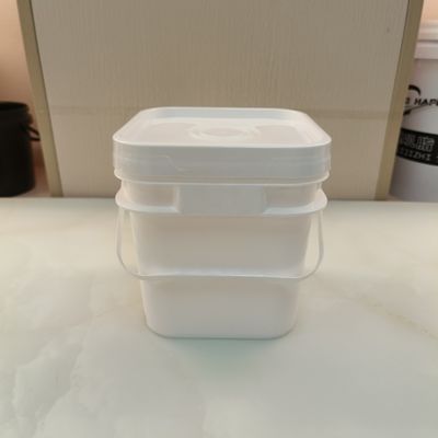 Polipropilene PP 10l cubo di plastica quadrata con coperchio non tossico