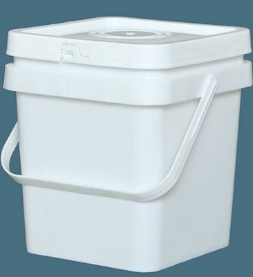Ricaricabile impilabile 10 litri quadrati secchio di plastica impermeabile