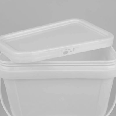 Resistenza agli urti Barattolo di plastica quadrato di qualità alimentare con tappo a scatto