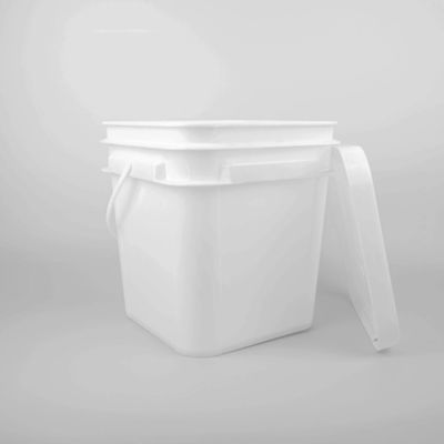 Resistenza agli urti Barattolo di plastica quadrato di qualità alimentare con tappo a scatto