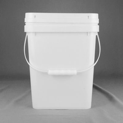 Resistenza agli urti Barattolo di plastica quadrato di qualità alimentare con tappo a scatto