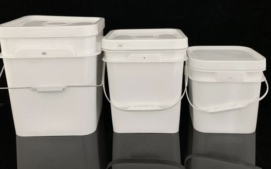 Poly Line Bucket Food Storage Buckets Square Scrittura a schermo per trasferimento termico