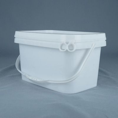 12' Poly Buil Square Storage Bucket Con Copri 2 Lbs