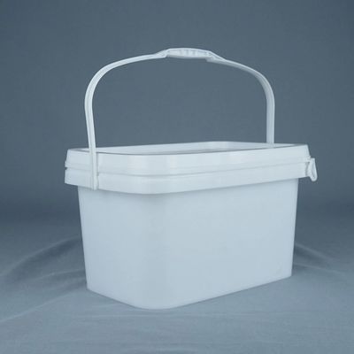 12' Poly Buil Square Storage Bucket Con Copri 2 Lbs