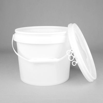 OEM ODM 1-25 litri secchi bianchi per la conservazione degli alimenti con viti sul coperchio