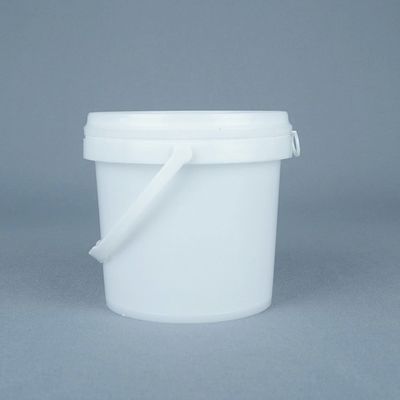 Cucina secchione bianca in plastica da 20 litri con coperchio impilabile