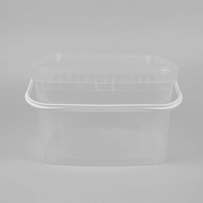 Superficie liscia 5 galloni secchio di plastica trasparente IML Decorazione
