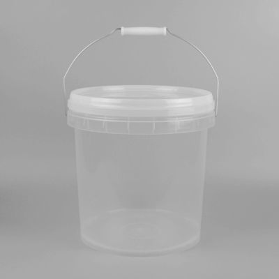Resistenza alla corrosione 5 galloni di plastica chiara contenitori di secchi di secchio