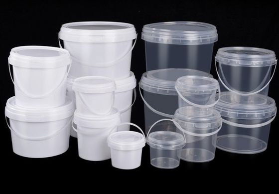 Resistenza alla corrosione 5 galloni di plastica chiara contenitori di secchi di secchio