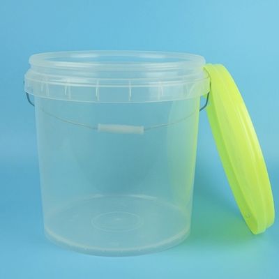Resistenza alla corrosione 5 galloni di plastica chiara contenitori di secchi di secchio