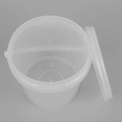 Superficie liscia 5 galloni secchio di plastica trasparente IML Decorazione