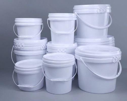 Resistente alla ruggine Grandi secchi di vernice di plastica rotonda Spessore 1,4 mm