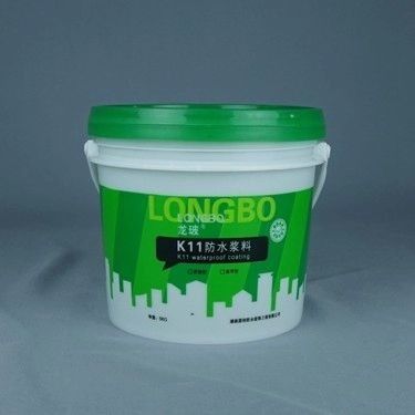Barattolo di vernice in plastica rotondo di 1 gallone reutilizzabile e impermeabile con coperchio