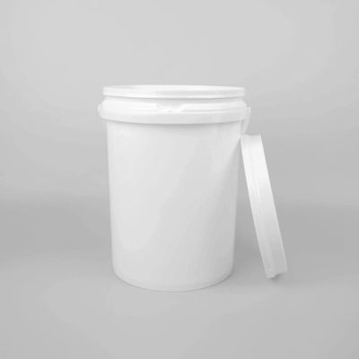 Barattolo di vernice in plastica rotondo di 1 gallone reutilizzabile e impermeabile con coperchio