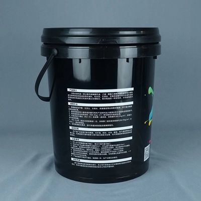 OEM ODM secchi di plastica da 5 galloni con coperchi neri secchi da 5 galloni