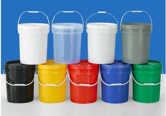 Logo personalizzato 20l secchio di plastica rotondo con coperchio resistente alla corrosione