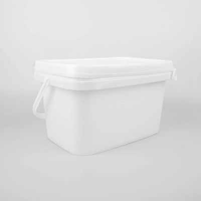 Botti di stoccaggio quadrati da 20 litri a presa ergonomica con coperchi resistenti alla ruggine