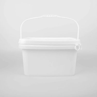 Botti di stoccaggio quadrati da 20 litri a presa ergonomica con coperchi resistenti alla ruggine