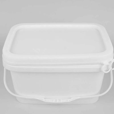 Botti di stoccaggio quadrati da 20 litri a presa ergonomica con coperchi resistenti alla ruggine