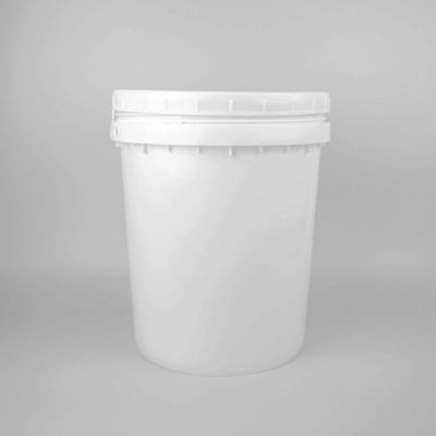 Logo personalizzato 20l secchio di plastica rotondo con coperchio resistente alla corrosione